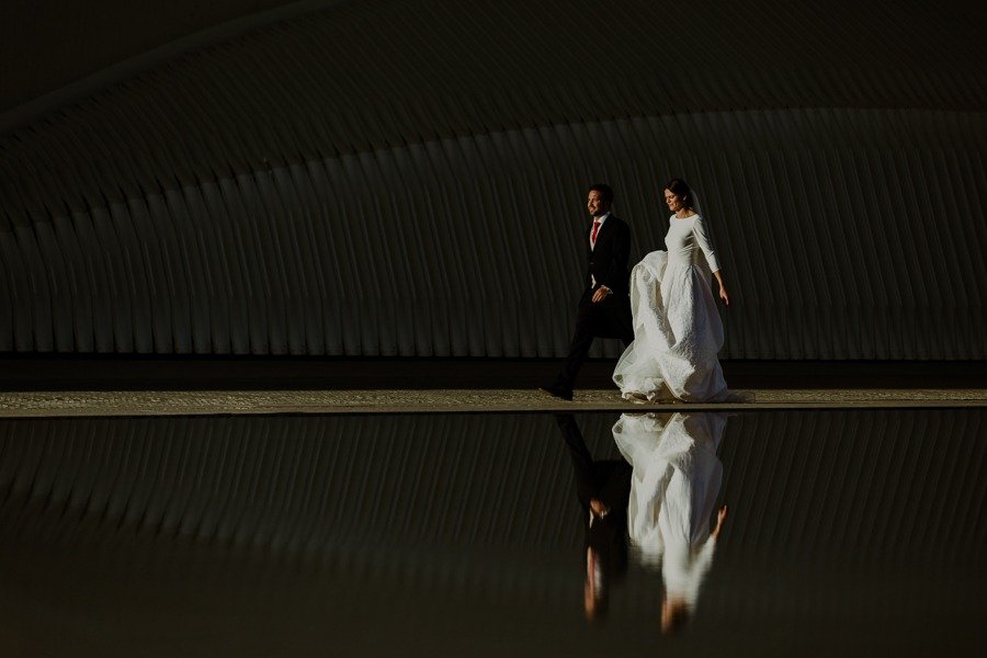 Postboda en Valencia Ciudad de las Artes y las ciencias playa el Saler BiCreative 070 009